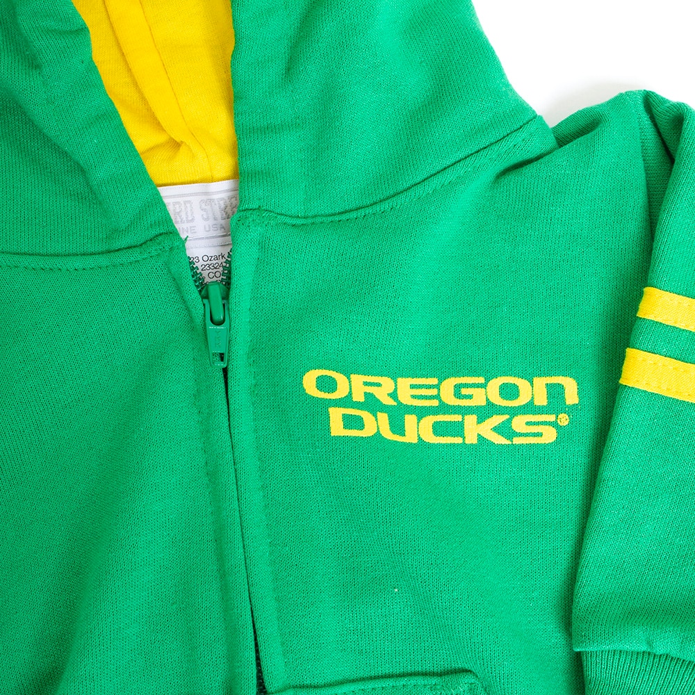 Ducks Spirit, Third Street, Green, Hoodie, Kids, Infant, Full-zip, 695002